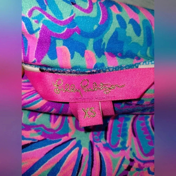 Lilly Pulitzer Sheera One-Shoulder Jumpsuit XS Shelleidoscope Stretchy Comfy - Picture 4 of 8